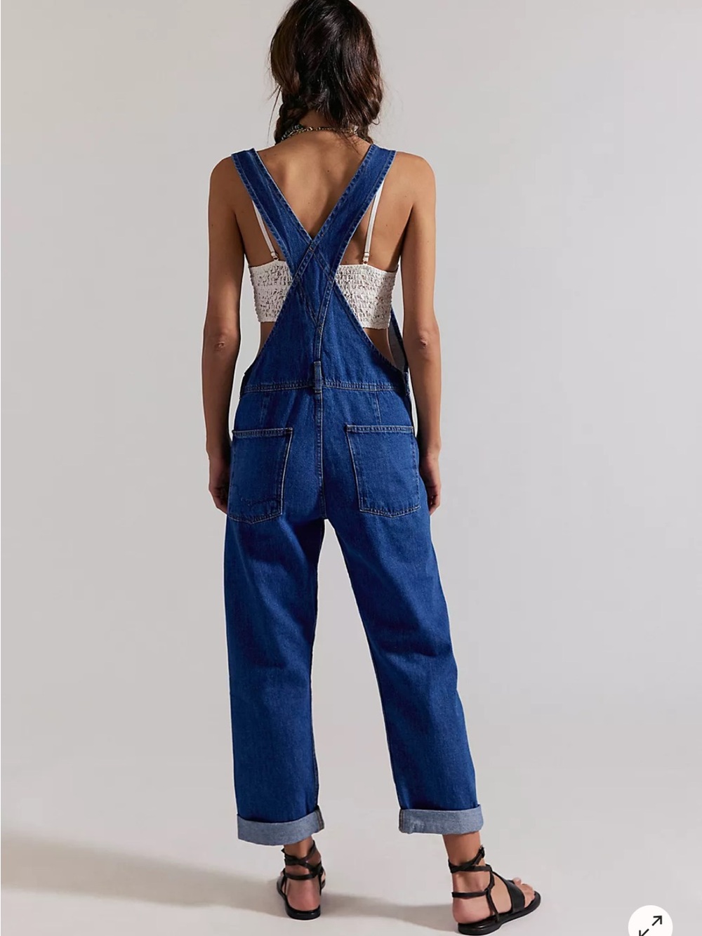 We the free free people Denim Overalls - Classic Blue Women’s Jeans Overalls - Picture 2 of 14